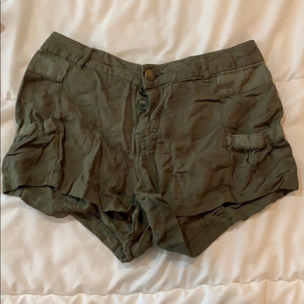green shorts